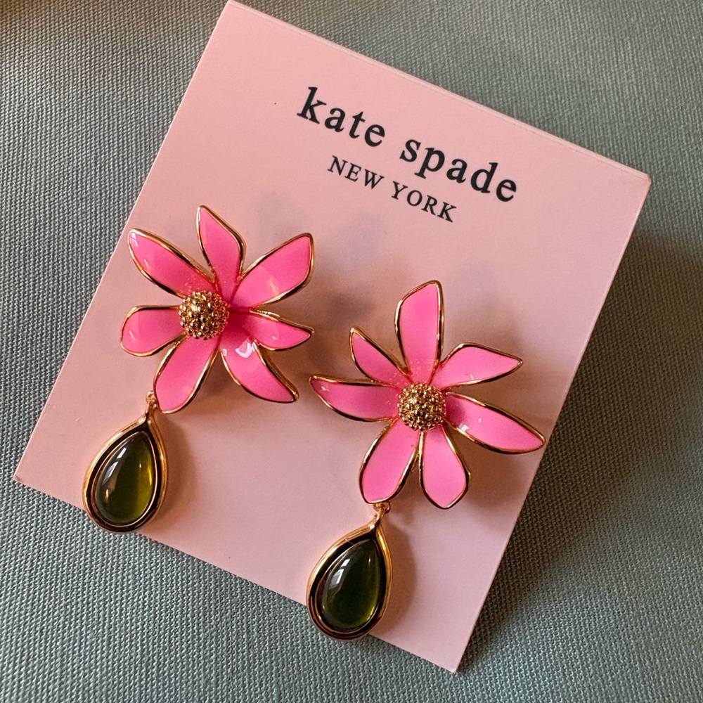 Kate Spade New York ♠️ Pink Flower Earrings